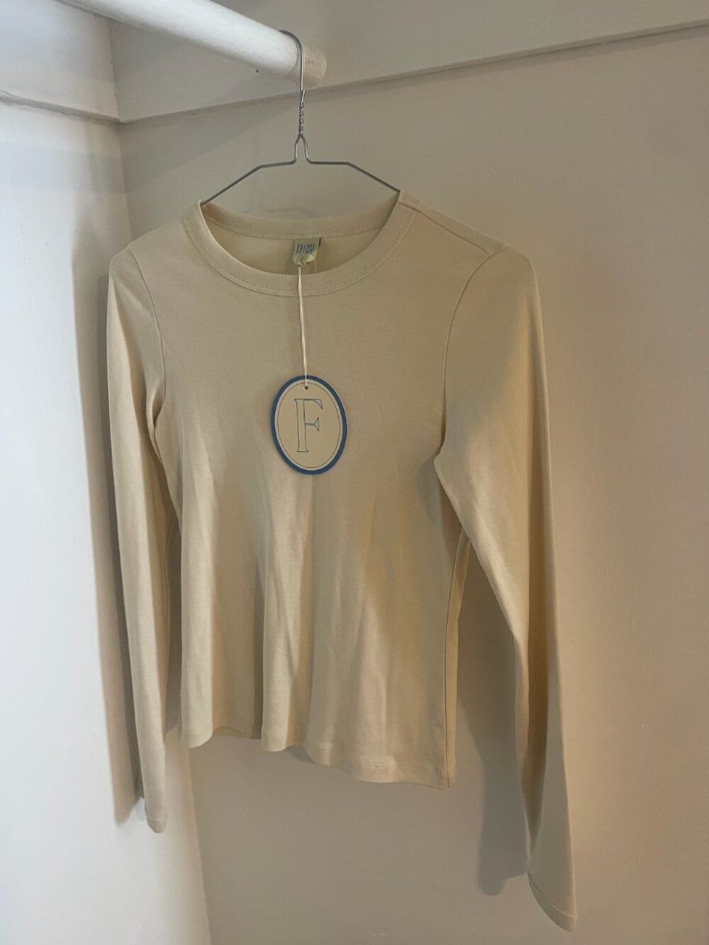 NWT Flore Flore Max Tee Off White (Size Small)